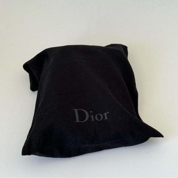 VINTAGE DIOR CROSSBODY WAIST SADDLE BAG BLACK NYLON - Picture 8 of 9